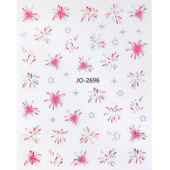 Nail Sticker - Colorful Fireworks