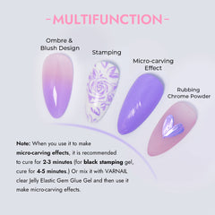 3-in-1 Stamping Ombre Paint Gel - 02 White