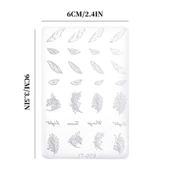 Nail Art Mold - JT008 Feather