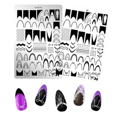 Nail Stamping Plates - Lace French