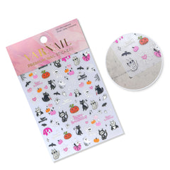 5D Nail Sticker - Pink Halloween