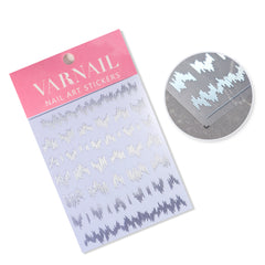 Chrome Nail Sticker - Silver Strips