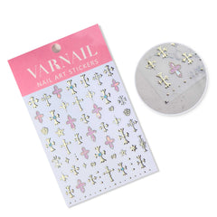 Chrome Nail Sticker - Cross