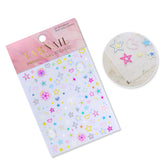 Chrome Nail Sticker - Colorful Star
