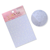 Shell Nail Sticker - Icy Flower (White)