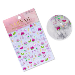 Jelly Nail Sticker - Watermelon Ice Cream