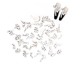 Soft 3D Nail Charms - Polka Dots Pearl Bow Knot