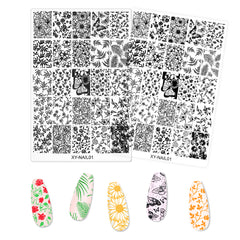 Nail Stamping Plates - Plants