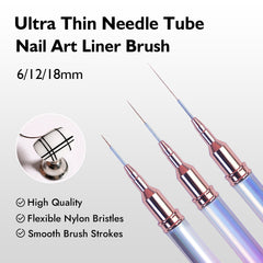 Liner Nail Brush Set (6, 12, 18mm)