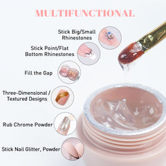 Elastic Gem Glue Gel - No Wipe (Jelly)