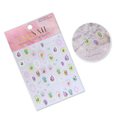 5D Nail Sticker - Flower Frame