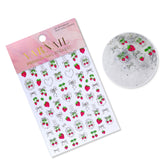 Chrome Nail Sticker - Bowknot Strawberry