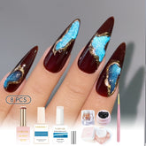 Trendy Nail Design Kit - No.12 Blue Gemstone