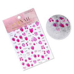 Chrome Nail Sticker - Pink Strawberry