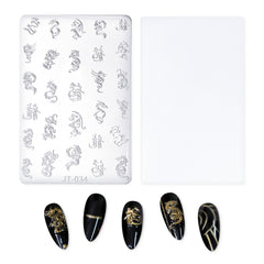 Nail Art Mold - JT034 Dragon