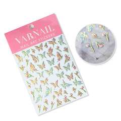 Chrome Nail Sticker - Vintage Butterfly