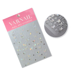 Rhinestone Nail Sticker - Laser Butterfly