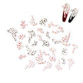 Soft 3D Nail Charms - Polka Dots Pearl Bow Knot