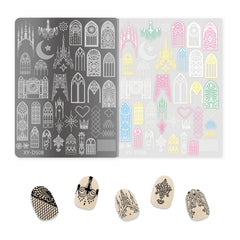 Nail Stamping Plates - Stained Glass Window