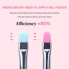 Rainbow Tint Nail Art Brush - Square Round