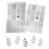 Nail Stamping Plates - Heart & Bowknot