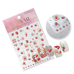 5D Nail Sticker - Cute Strawberry