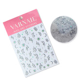 Chrome Nail Sticker - Snake (Silver)
