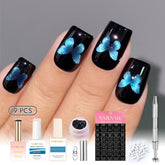 Trendy Nail Design Kit - No.8 Dreamy Blue Butterfly