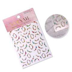 Rhinestone Nail Sticker - Colorful Gemstone