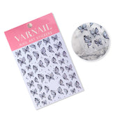 Jelly Nail Sticker - Holo Butterfly (Black)