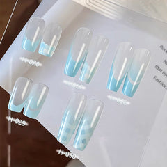 Hollow French Nail Stencil Sticker