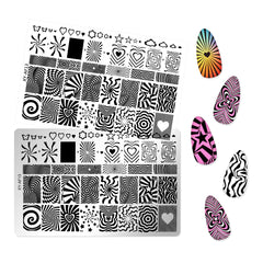 Nail Stamping Plate - Kaleidoscope (Overprint)