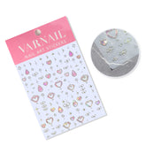Chrome Nail Sticker - Dreamy Heart (Light Pink)