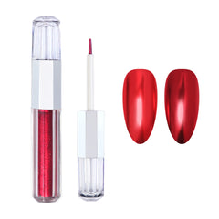 Liquid Metallic Chrome Powder - Red