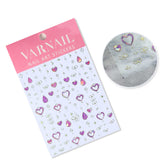 Chrome Nail Sticker - Dreamy Heart (Hot Pink)
