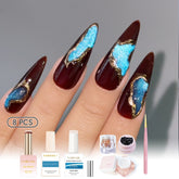 Trendy Nail Design Kit - No.12 Blue Gemstone