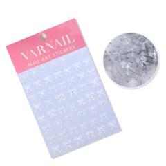 Rhinestone Nail Sticker - Pearl Bowknot