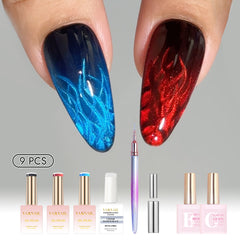 Trendy Nail Design Kit - No.19 Blazing Fire