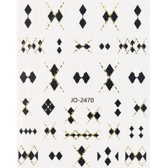 Nail Sticker - Diamond Pattern