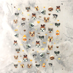 5D Nail Sticker - Dog 01