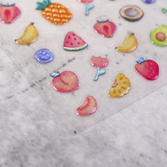 Jelly Nail Sticker - Delicious Fruit
