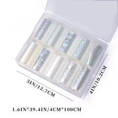 Nail Transfer Foil - Holographic (Clear)