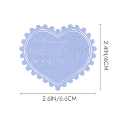3D Nail Art Mold - #27 Lowercase letters