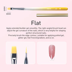 Rainbow Tint Nail Art Brush - Flat