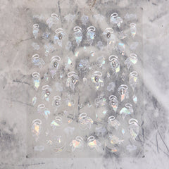 Rhinestone Nail Sticker - Swan