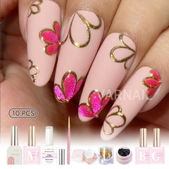 Trendy Nail Design Kit - No.28 Pink Flower