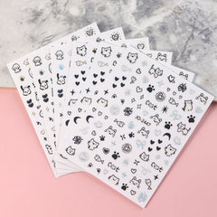 Nail Sticker - Graffiti Cat