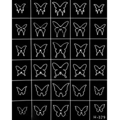 Nail Stickers - Butterfly Bowknot Hollow Stencil