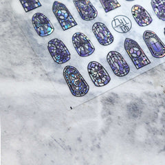 Shell Nail Sticker - Gothic Window (Medium)