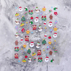 Rhinestone Nail Sticker - Christmas